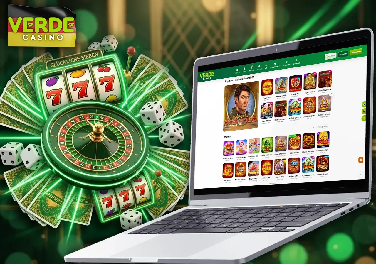 Vielfältiges Spielangebot und Spielautomaten Übersicht im Verde Casino.